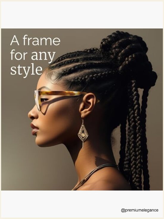 Oversized Blue Light Glasses UV400 Blocker Chunky Frames Stylish Eyewear main image 6